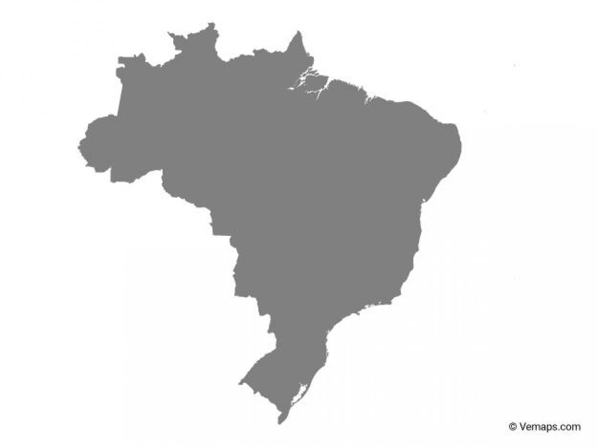 Le brésil carte de vecteur