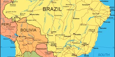 Les villes de la carte du Brésil