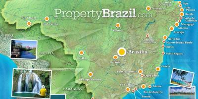 Carte touristique du Brésil