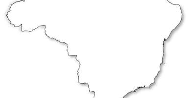 Carte du Brésil contour