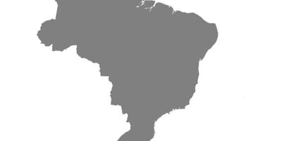 Le brésil carte de vecteur