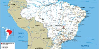 Carte du Brésil autoroute