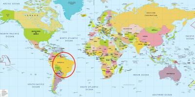 Le brésil dans la carte du monde